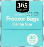 365 by Whole Foods Market, Gallon Size Freezer Bags, Double Zipper, 30 Count - Image 5