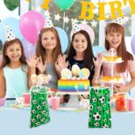 PintreeLand 40PCS Soccer Goodie Bags, Plastic Birthday Party Favors Bags for Football Sport Theme - Image 7