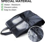 Shoe Bags For Travel, Used As For Storage or Shoe Travel Bag, Space Saving When Travelling With This Travel Shoe Bags For Packing, Featuring Waterproof Nylon Sneaker Bag (Black, 2 Pack, Medium) - Image 6