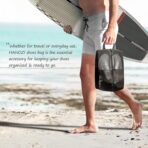 Shoe Bags For Travel, Used As For Storage or Shoe Travel Bag, Space Saving When Travelling With This Travel Shoe Bags For Packing, Featuring Waterproof Nylon Sneaker Bag (Black, 2 Pack, Medium) - Image 7