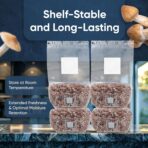 Surfin' Spores 4-Pack Mushroom Grain Bags | 1lb Sterile Grain Spawn Bags for Growing w/Self-Healing Injection Port | Milo Grain Infused w/Oyster Shell and Gypsum (4-Pack) - Image 8