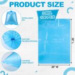 100 Pcs 5 Gallon Bucket Liner Bags 3 Mils Thick Turkey Brining Bags, Large Food Grade Storage Leak Proof Disposable Blue - Image 3