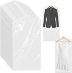 100 Pack Plastic Dry Cleaning Bags 23.6x35.4 Inch Garment Bags for Hanging Clothes Clear Dry Cleaner Covers Transparent Dust-Proof Clothing Covers for Suits Coats Uniforms Laundrette - Image 2