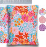 POLYSELLS 100pcs 10x13 Inches Poly Mailers Waterproof & Tear Resistant Mailing Envelopes, Cute Small Business Bags for Clothes, Gifts - Flowers - Image 10