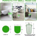 Compostable Trash Bags 2.6 Gallon - Unscented Biodegradable Small Garbage Bags Strong Thick 100 Count 10 Liter Bulk Recycling Waste Basket Liners for Kitchen, Yard, Lawn, Office - Image 3
