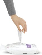 simplehuman Code B 150 Count, Dispenser Packs Custom Fit Liners, Drawstring Trash Bags, 6 Liter / 1.6 Gallon, White - Image 4
