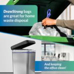 Reli. 13 Gallon Trash Bags Drawstring (100 Count) | Tall Kitchen Garbage Bags, Unscented | Ideal for Kitchen, Home | Clear Recycling Can Liners w/Drawstring - Image 6