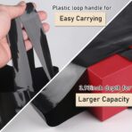 Thank You Merchandise Bags 50Pcs 17x16In Black Thank You Bags Bulk - Extra Thick 3.15Mil Customer Bags for Small Business - Big Thank You Shopping Bags for Boutique with Soft Loop Handle - Image 7