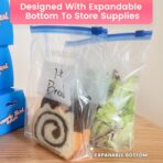 WiseFresh Gallon 45 Count Food Storage Slider Bags for Preserve Freshness & Protect Flavor (45 count/Pack, 1 Pack) - Image 4