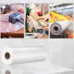 12” x 20” Plastic Produce Bags, Food Storage Bags 350pcs on a Roll, Clear Produce Bag for Food Vegetable Bread Fruit Meat - 1 Roll - Image 3