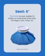 𝑺𝒎𝒂𝒍𝒍 Ice Pack for Injuries Reusable, 𝗧𝗶𝗻𝘆 Ice Bags 𝗞𝗶𝗱𝘀 Hot Water Bag for Pain Relief, Hot & Cold Therapy Ice Bag, No-Leak Elastic Breathable Ice Cold Pack, Size 6" - Image 3