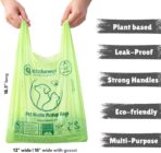100% Compostable XL Pet Waste Bag (120 ct.) Plant-Based Biodegradable Cat Litter Poop Bags Doggy Poop Bags with Handles Compost Liners US BPI ASTM D6400 & OK Compost Home Certified (120 ct) - Image 3