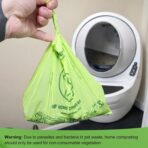 100% Compostable XL Pet Waste Bag (120 ct.) Plant-Based Biodegradable Cat Litter Poop Bags Doggy Poop Bags with Handles Compost Liners US BPI ASTM D6400 & OK Compost Home Certified (120 ct) - Image 10
