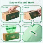 ECOLipak 33 Gallon Compostable Trash Garbage Bags, 25 Count (1 Roll) Biodegradable Heavy Duty Large Outdoor Trash Bags for Lawn/Yard, US BPI ASTM D6400 and OK Compost Home Certified - Image 6