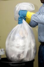 Aluf Plastics High Density Trash Bags, 30 Gallon, 500 Count, 8 Micron (eq), 30" x 37", Clear, for Bathroom, Office, Industrial, Commercial, Janitorial, Municipal, Recycling - Image 4