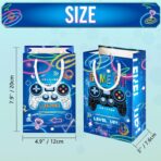 WERNNSAI Video Game Party Favor Bags - 16 PCS Blue Game Birthday Decorations Gift Bags Gaming Party Supplies Video Game Goodie Bags with Handle for Birthday Supplies - Image 3