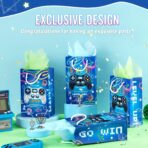 WERNNSAI Video Game Party Favor Bags - 16 PCS Blue Game Birthday Decorations Gift Bags Gaming Party Supplies Video Game Goodie Bags with Handle for Birthday Supplies - Image 5