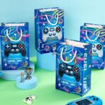 WERNNSAI Video Game Party Favor Bags - 16 PCS Blue Game Birthday Decorations Gift Bags Gaming Party Supplies Video Game Goodie Bags with Handle for Birthday Supplies - Image 6