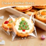 PigPotParty Cookie Bags 4''x 6", 100 Pcs Self Sealing Cellophane Treat Bags, Small Clear Plastic Goodie Bag for Gift, Snack, Party Favor, Candy - Image 3