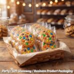 Wowfit 200 Count 5x7 Inch Clear Cellophane Plastic Bags, Resealable Self-Sealing Cello Bags Good for Cookies, Decorative Wrappers, Party Favors, Candy and More - Image 3