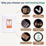 Wowfit 200 Count 5x7 Inch Clear Cellophane Plastic Bags, Resealable Self-Sealing Cello Bags Good for Cookies, Decorative Wrappers, Party Favors, Candy and More - Image 6