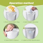 60pcs 1 Quart Mylar Bags for Food Storage - ExtraThick 10 Mil - Smell Proof Mylar bag 1 Quart - Stand-Up Zipper Pouches 7x10 Inch - Small Food Container Sets - Heat Sealable - Image 6