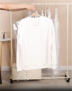 10 Packs Plastic Dry Cleaner Bags, 60x90CM/23.6 x 35.4 Inch Clear Dry Cleaners Dust-Proof Bags for Clothes Garment Bags Clothing Protector Covers for Dry Cleaner, Home Storage, Travel, Moving - Image 4