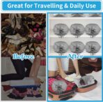 Shoe Bags for Travel, 5 Pcs Large Gray Travel Shoe Bags for Packing, Non-Woven Drawstring Travel Shoe Storage Bag with Clear Window for Men and Women（12.6" X 17.3" ） - Image 6