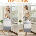 2 Pack Large Laundry Baskets, Laundry Hampers, Freestanding Waterproof Collapsible Clothes Bag with Extended & Reinforced Handles - Clothes Basket for Dorm, Bathroom, Home (Light Grey/75L) - Image 7