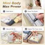 Vacuum Seal Bags for Clothing Travel with Rechargeable Electric Pump, Space Saver Vacuum Storage Bags Travel, Reusable Compression Bags for Luggage Home (14pcs Checkered) - Image 7