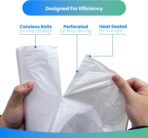 Reli. 1-2 Gallon Trash Bags | 2000 Bags | Clear | Bathroom | Strong | Garbage - Image 3