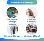 Reli. 1-2 Gallon Trash Bags | 2000 Bags | Clear | Bathroom | Strong | Garbage - Image 8