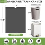 132 Count-Small Trash Bags, 4 Gallon Trash Bag Drawstring,Bathroom Garbage Bags，Tear-Free Garbage Bags ，Plastic Wastebasket Liners for Toilet Home Office and Bedroom(Black) - Image 3