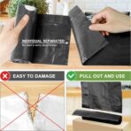 132 Count-Small Trash Bags, 4 Gallon Trash Bag Drawstring,Bathroom Garbage Bags，Tear-Free Garbage Bags ，Plastic Wastebasket Liners for Toilet Home Office and Bedroom(Black) - Image 6