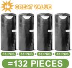 132 Count-Small Trash Bags, 4 Gallon Trash Bag Drawstring,Bathroom Garbage Bags，Tear-Free Garbage Bags ，Plastic Wastebasket Liners for Toilet Home Office and Bedroom(Black) - Image 8