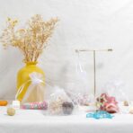 Organza Bags, White Organza Bags, 50Pcs, Sheer Organzas Bag 3 x 4 inch, Jewelry Gift Bags, Party Favor Bags with Drawstring, Mesh Gift Pouches Mini Candy Pouch for Wedding Christmas Party - Image 6