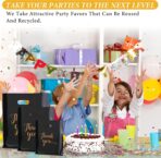 300 Pcs 3 Size Thank You Merchandise Bags - Die Cut Plastic Gift Bags with Handles for Party, Stores, Business, Retail (Black) - Image 8