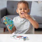 Bumkins Nintendo Reusable Snack Bags, for Kids School Lunch and for Adults Portion, Washable Fabric, Waterproof Cloth Zip Bag, Supplies Travel Pouch, Food-Safe, 2-pk Super Mario - Image 3