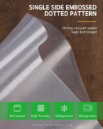 Syntus Vacuum Sealer Bags for Food, 3 Rolls 11" x 20' Commercial Grade Bag Rolls, BPA Free Food Vac Bags for Storage, Meal Prep or Sous Vide - Image 4