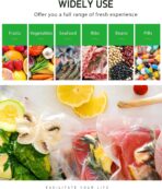 Syntus Vacuum Sealer Bags for Food, 3 Rolls 11" x 20' Commercial Grade Bag Rolls, BPA Free Food Vac Bags for Storage, Meal Prep or Sous Vide - Image 8