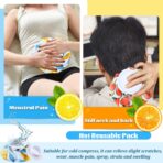 Honoson 4 Pack Reusable Ice Pack and Hot Water Bag for Adults for Hot & Cold No-Leak Elastic Breathable Ice Bag(Cartoon Fruit Style) - Image 8
