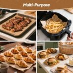 360 Count 12"x 16" Heavy Duty Parchment Paper Sheets for Baking, No-Stick & No-Leak Unbleached Baking Paper, Pre-cut Half Parchment Paper Sheets for Oven, Air Fryer, Microwave - Image 8