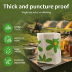 Disposable Car Garbage Bin Bags 60 PCS, Leak-proof Cleaning and Vomit Bags, Recycled HDPE, Easy Stick-On and Stand Design, Disposable Small Garbage Bags - Image 3