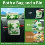Disposable Car Garbage Bin Bags 60 PCS, Leak-proof Cleaning and Vomit Bags, Recycled HDPE, Easy Stick-On and Stand Design, Disposable Small Garbage Bags - Image 5