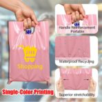 Custom Plastic Bags with Logo, Personalized Plastic Gift Bags for Small Businesses, Clothing Stores, Supermarkets - Image 3