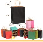 qiqee 32-Packs Paper Bags with Handles Bulk 8.26"×6"×3.15" Small Gift Bags 16 Different Senior Color Bags Multiple Uses（Small Size） - Image 6