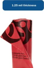 McKesson Infectious Waste Bag, Biohazard, Star Sealed Bottom, Red, 1.25 Mil, 40 to 45 gal, 40 in X 46 in, 150 Count - Image 4