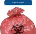 McKesson Infectious Waste Bag, Biohazard, Star Sealed Bottom, Red, 1.25 Mil, 40 to 45 gal, 40 in X 46 in, 150 Count - Image 6