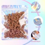 Holographic Bags 50pcs Mylar Bags 7x9 inches Resealable Bag with Party Favor Bag Coffee Storage for Small Business - Image 5