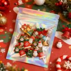 Holographic Bags 50pcs Mylar Bags 7x9 inches Resealable Bag with Party Favor Bag Coffee Storage for Small Business - Image 7